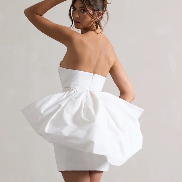 Club L London Bandeau Bow Mini Dress - Picture 2 of 8